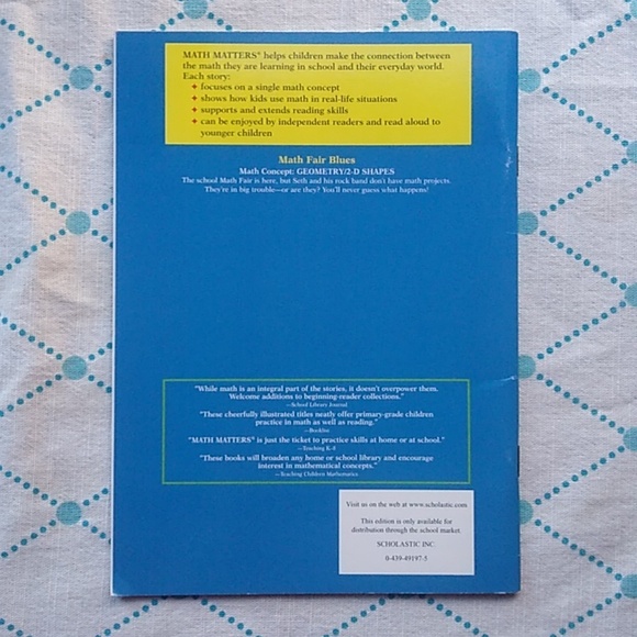 Math Fair Blues Level Reader Children's Picture Book Daycare Kindergarten Home - Picture 2 of 5